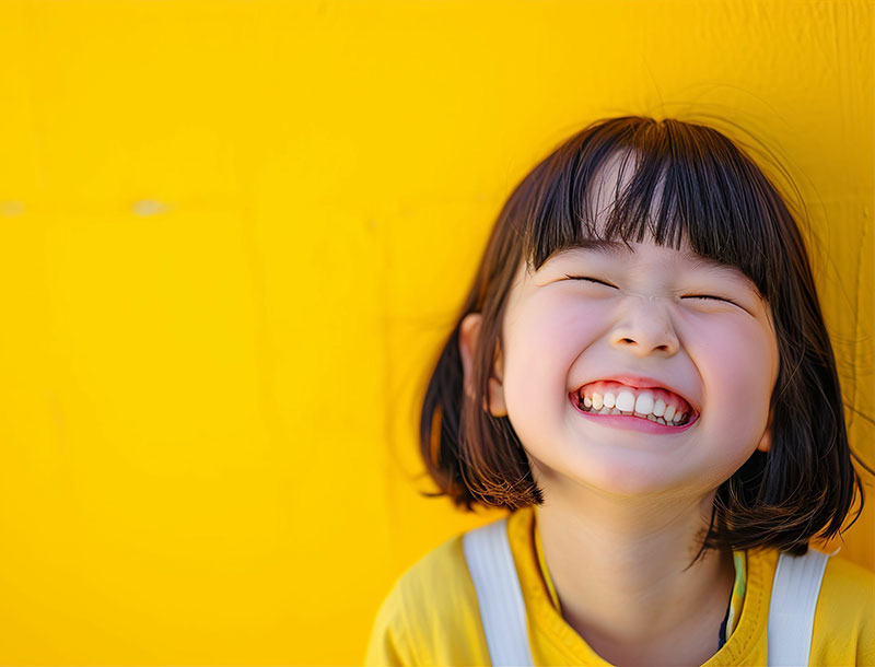 smiling asian kid